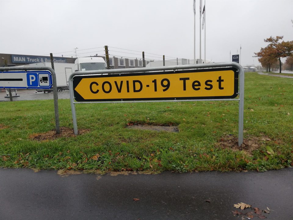 COVID-19 testcenter i Kolding Foto: René Holm