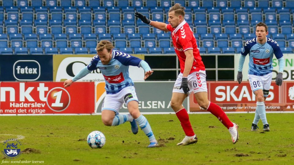 Bård Finne scorede sit første mål for SønderjyskE Foto: Svend Anker Iversen