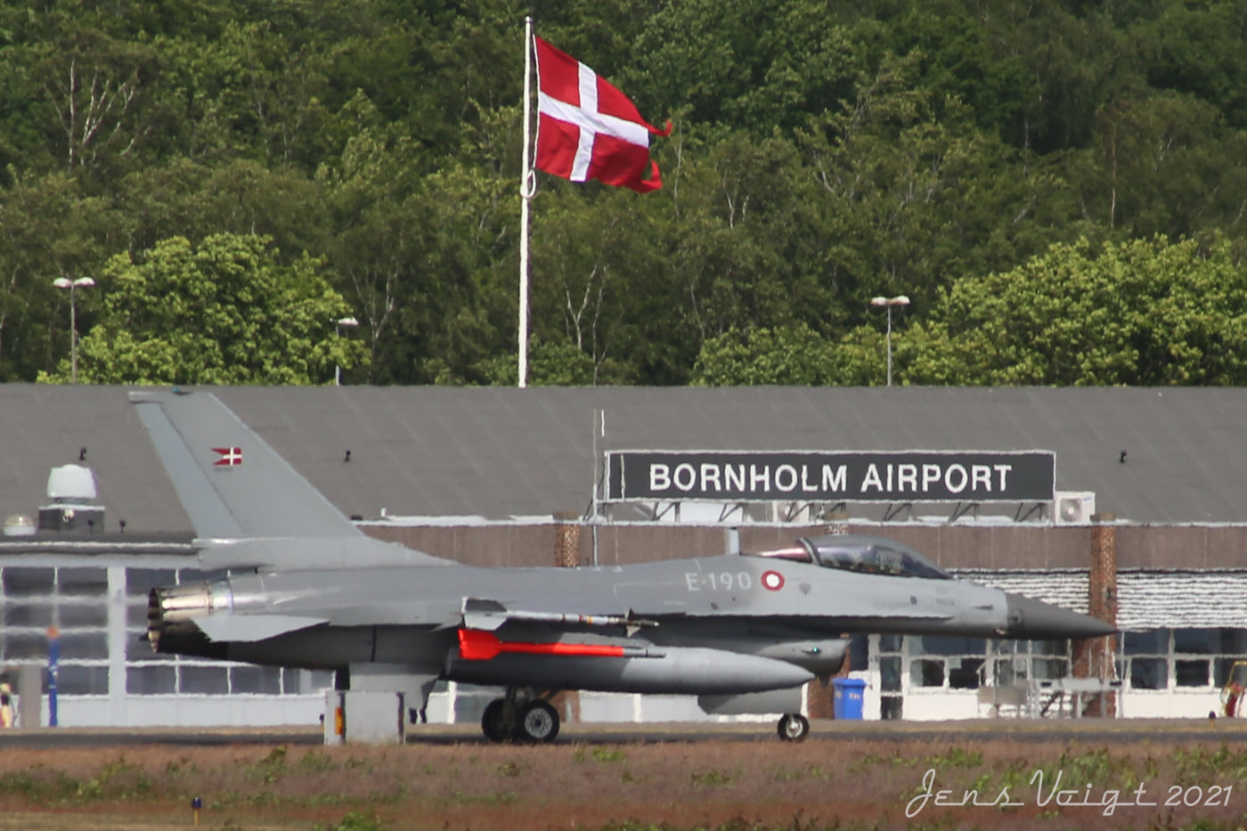 F16 fly på Bornholm Foto: Jens Voigt